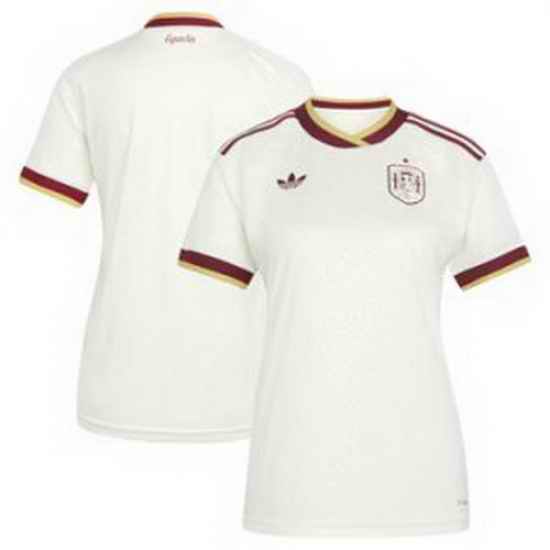 Women Women 0 Spain Blank World Cup 2026 Away Replica Jersey   3